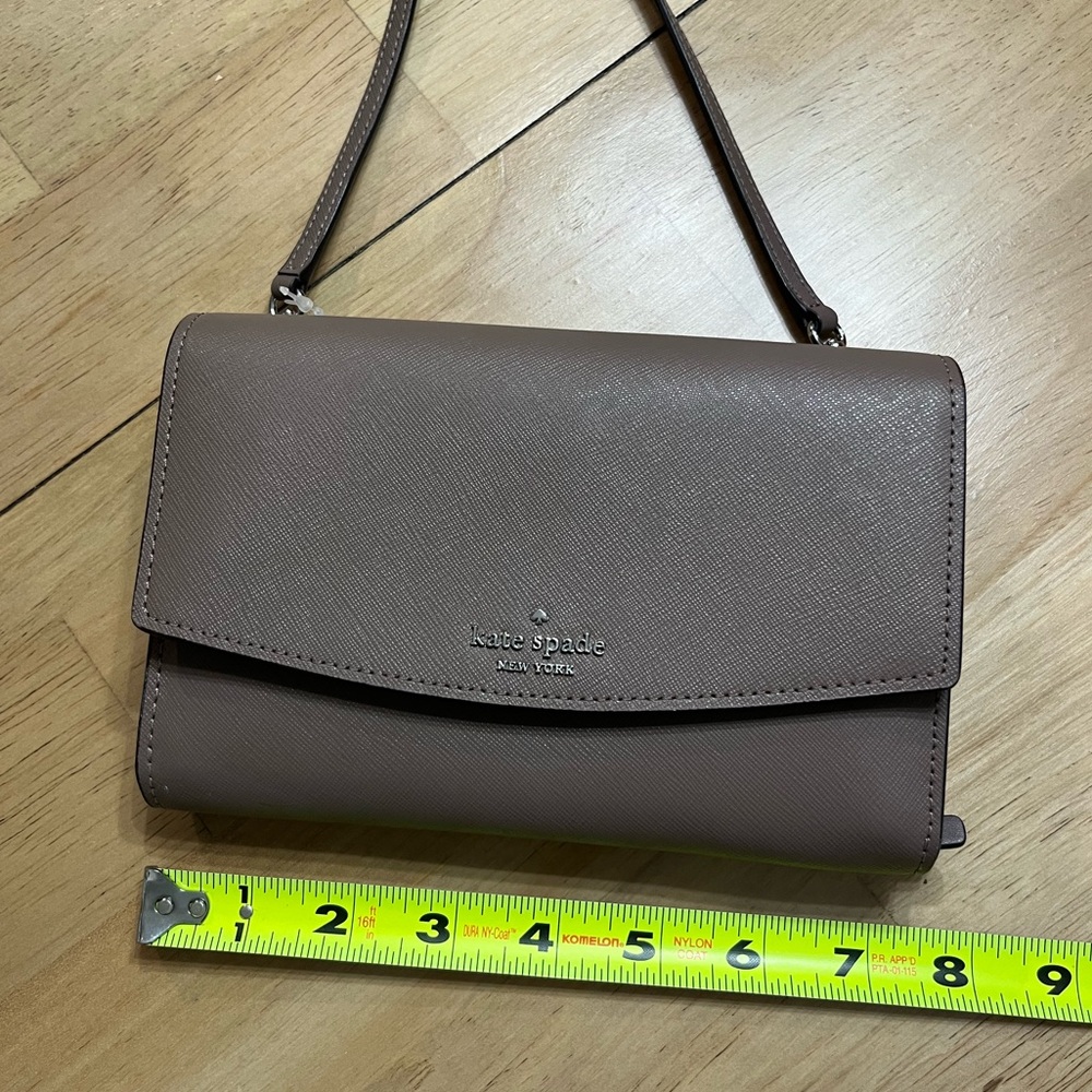 Kate Spade Crossbody - Mauve / Light brown color - Like New!